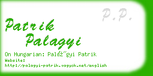 patrik palagyi business card